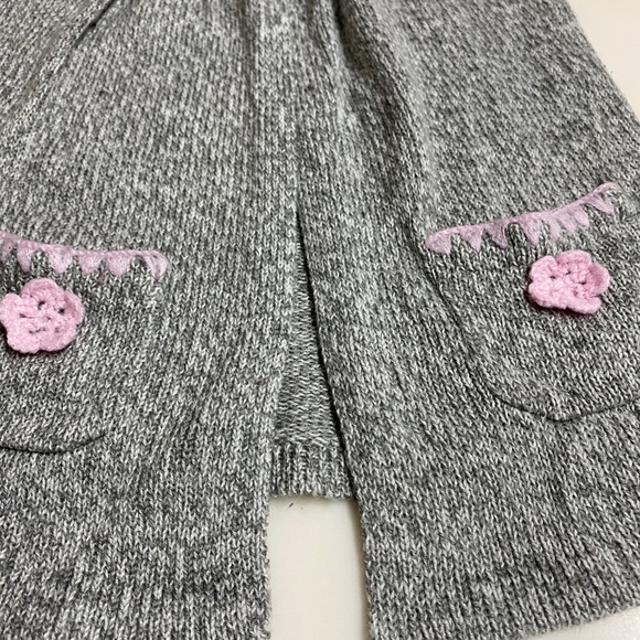 24 mo gray open cardigan - Picture 2 of 3